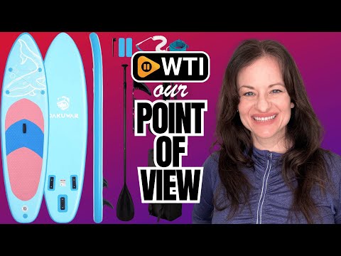 DAKUWAR Paddle Board 10'6''/10' Inflatable Stand Up Paddle Boards with SUP Accessories Ultra-Light Paddleboard Non-Slip Comfort Deck for Adults & Youth of All Skill Levels B Blue and Pink - WTI product video review