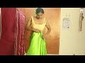 How To Wear Green Satin Saree Perfectly Step By Step Saree Pleats Making Saree Style SnehaBeauty