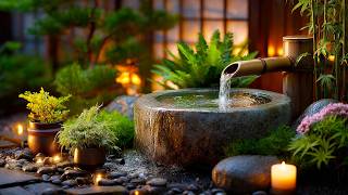 Bamboo Water in a Candlelit Garden 🌿 Healing Music for a Softer Heart