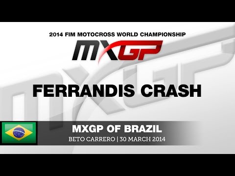 MXGP of Brazil 2014 Dylan Ferrandis Crash - Motocross