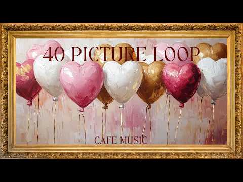 40 Romantic pink hearts: Mood Frame tv Art for Valentine's Day | TV Screensaver and Background