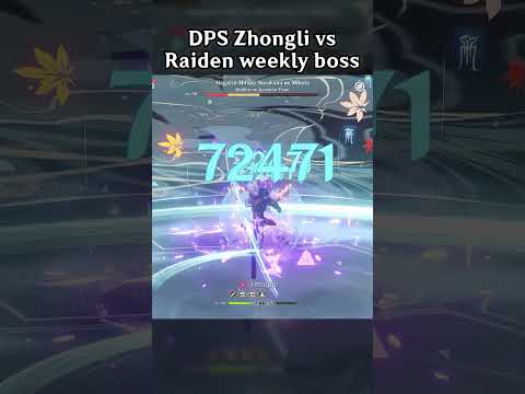 DPS ZHONGLI VS RAIDEN WEEKLY BOSS
