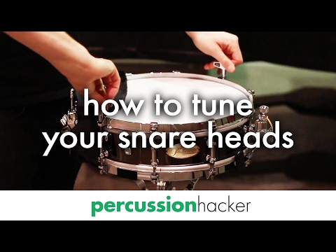 how to tune snare drum heads