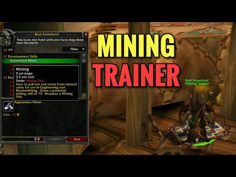 Thunder Bluff Mining Trainer Location (WoW Classic)