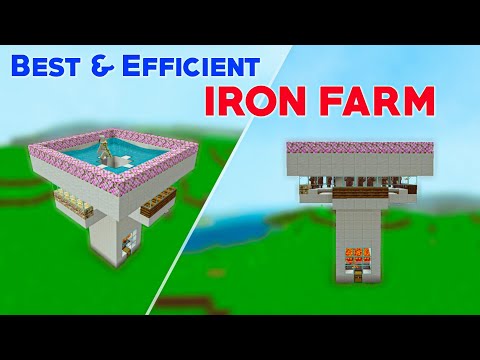 Ultimate Iron Farm for Minecraft Bedrock 1.20