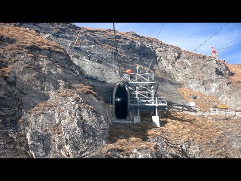 Grande Dixence Fionnay - Louvie Bergfahrt komplett Luftseilbahn cable car Switzerland
