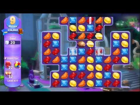 Wonka's World of Candy Level 677 - NO BOOSTERS + FULL STORY 🍫 | SKILLGAMING ✔️