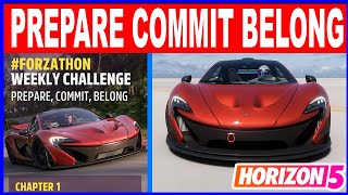 Forza Horizon 5 PREPARE COMMIT BELONG Forzathon Weekly Challenge Autopista Speed Trap Circuit Race