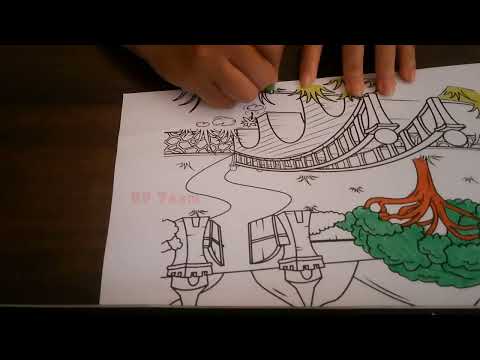 Color The Picture Of The Bridge Connecting The Forest And The Majestic Citadel 4 - Jamcito