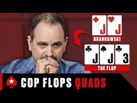 This Retired Cop Flops QUADS For A HUGE POT ♠️ PokerStars