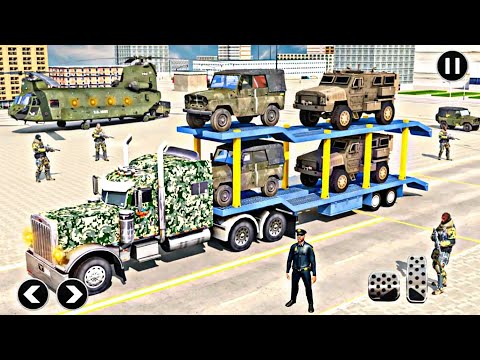 US Army Vehicle Transporter Truck - Military game - Android Gameplay