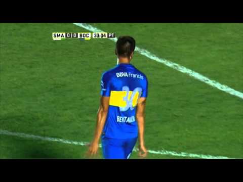 Lo tuvo Bentancur. San Martín SJ 0 - Boca 0. Fecha 3. Primera División 2015.