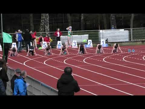 100m kobiet U16 bieg 4 - Poznań 20210508