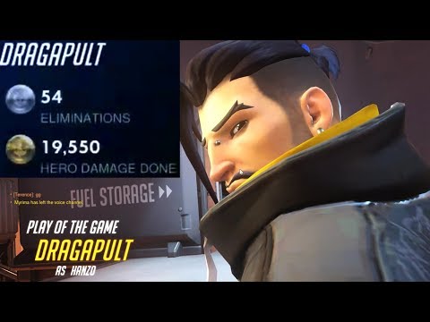 WRAXU #1 HANZO IS BACK! 54 ELIMS! POTG! [ OVERWATCH SEASON 19 TOP 500 ]