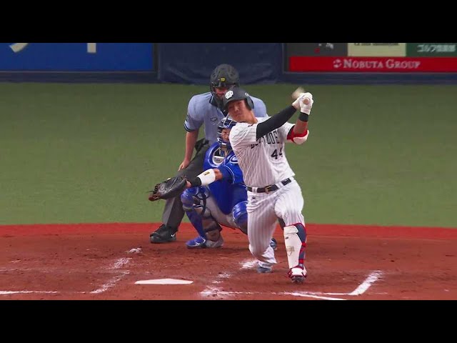 【2回裏】反撃の狼煙!! バファローズ・頓宮裕真 バックスクリーン左へのホームランを放つ!!  2023年6月11日 オリックス・バファローズ 対 横浜DeNAベイスターズ