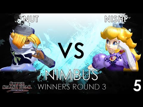 Nimbus #5- NUT (Sheik) VS Nishi (Peach) - SSBM Winners Round 3
