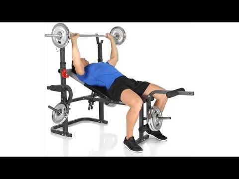 💡 Hammer Hantelbank Bermuda XT, silber/schwarz/rot, 4507 💡