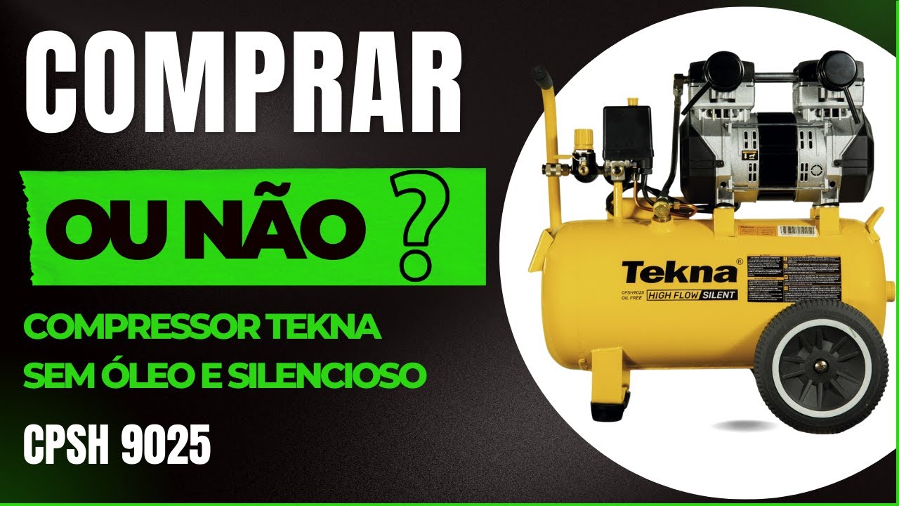 Compressor de Ar SILENCIOSO E SEM ÓLEO? COMPRAR OU NÃO?