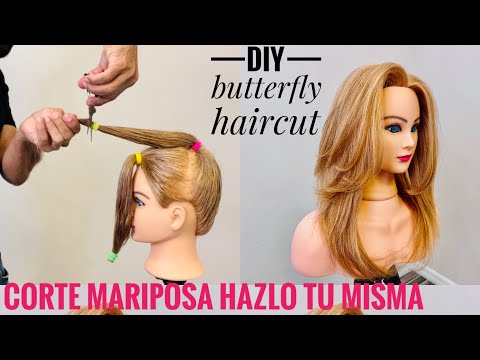 Corte Mariposa - DIY Butterfly Haircut