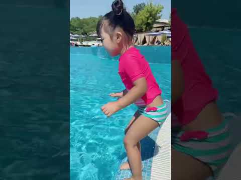 Left one child in the pool 😰😭LeoNata family #shorts TikTok