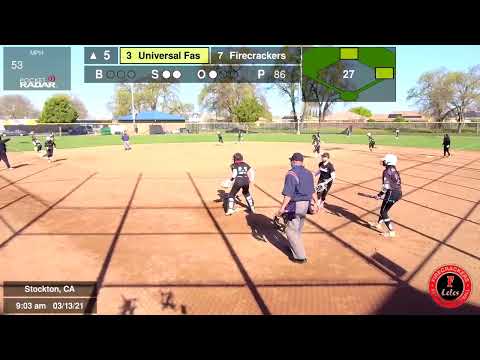 Universal Fastpitch - Garcia  vs  Firecrackers Leles - Enyart (2021.03.13)