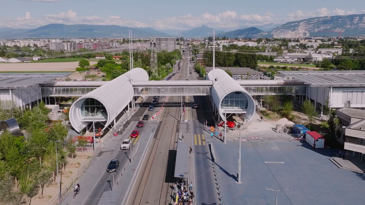 Bird-eye view of CERN Science Gateway.