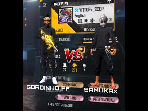 Gordinhox FFx vs Samuka FF Iphone 5s free fire higlhits dpi 120