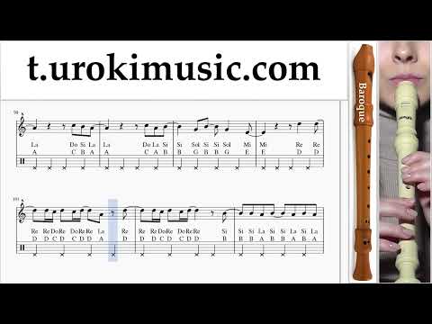 How to play Miley Cyrus - Flowers on recorder B. Tabs Notes Solo