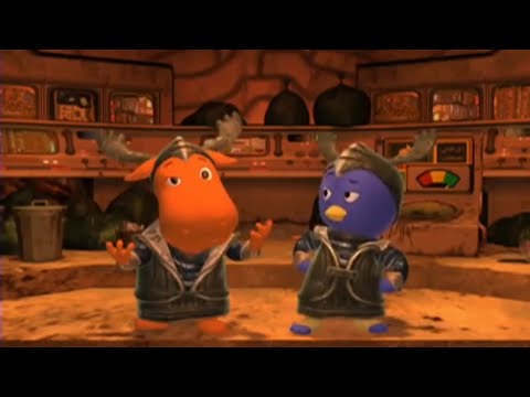 Backyardigans Garbage Trek but only when they say "garbage"