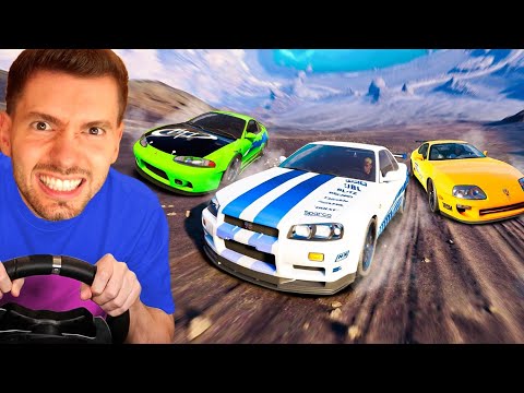 FUGA com carros do BRIAN no The Crew Motorfest! (velozes e furiosos)