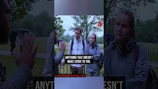 Download lagu We As Muslims Don’t Believe In God Blindly! Raihan VS Atheist Couple | Speakers Corner mp3
