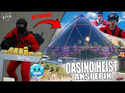 PERAMPOKAN  CASINO TERBESAR YANG PERNAH ADA DI KOTA !! SEMUA KEPOLISIAN TURUN !! GTA 5 ROLEPLAY