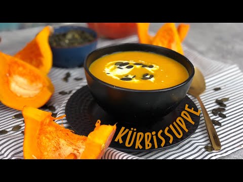 , title : 'Cremige Kürbissuppe KALORIENARM und super lecker | Suppenrezepte gesund | Hokkaido Kürbis'