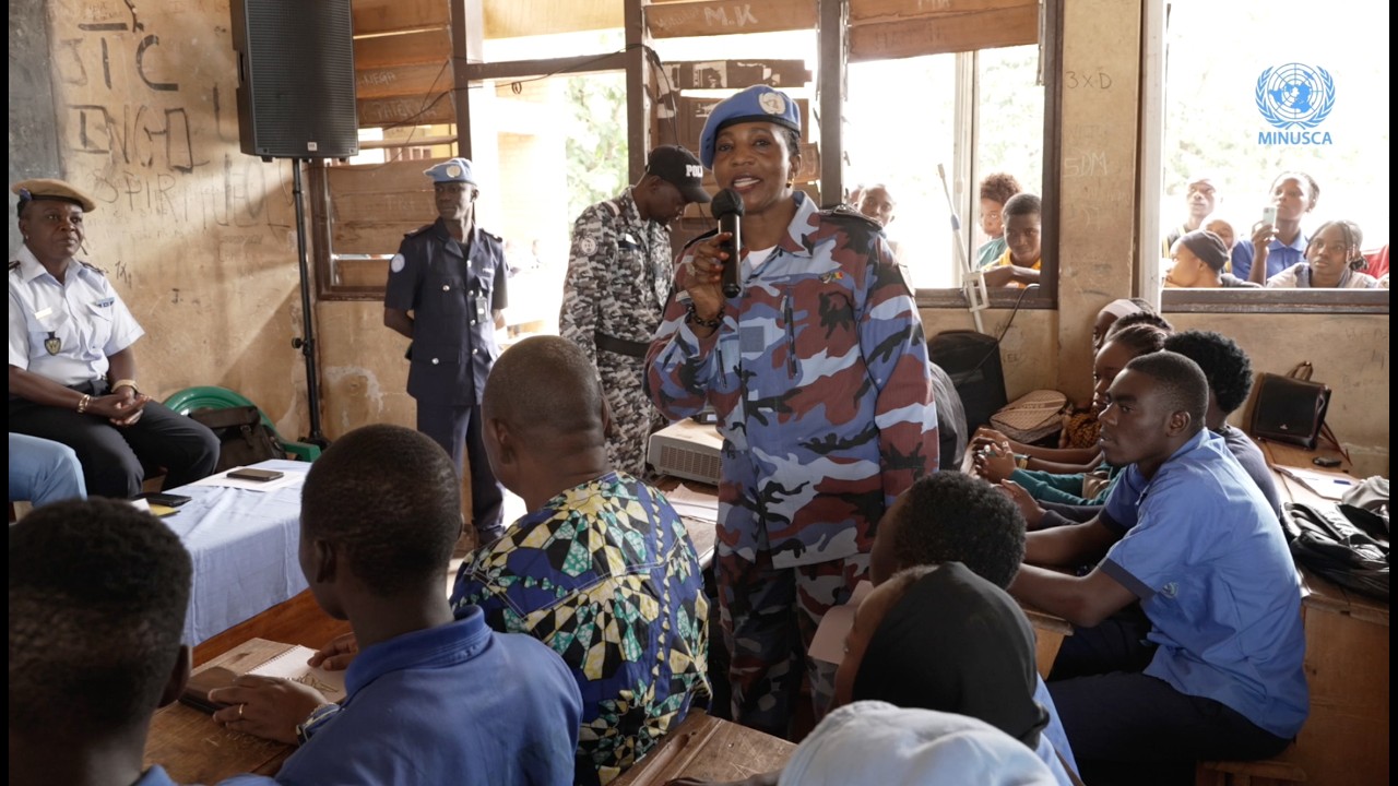 De la MONUSCO à la MINUSCA, le parcours d’une femme Casque bleue au service de la paix