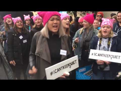 WOMEN'S MARCH ON WASHINGTON PROTEST AGAINST TRUMP