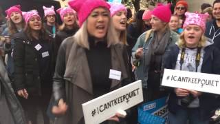 WOMEN'S MARCH ON WASHINGTON PROTEST AGAINST TRUMP