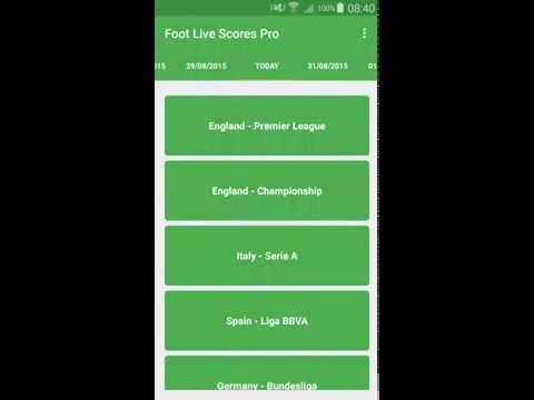 Football Live Scores Video