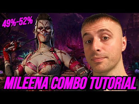 MILEENA *HIGH DAMAGE* COMBO TUTORIAL WITH SCORPION KAMEO (49%-52%): MORTAL KOMBAT 1!