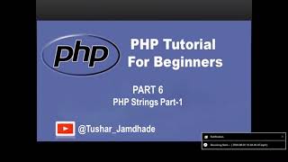 Download the video "PHP Strings Part-1 #php_Part_6"