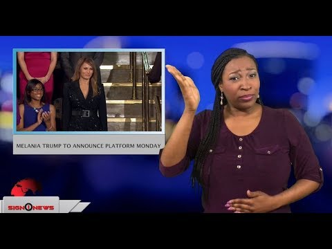 Melania Trump to announce platform Monday (ASL - 5.6.18)