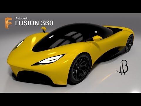 Car Design Speedrun 17 - Using Autodesk Fusion 360 - hypercar