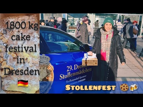 Dresdner Stollenfest 9 December 2023 🇩🇪 The famous Christmas 1800 kg. cake