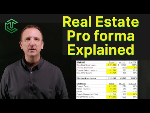 Real Estate Pro forma Explained | Part 1 of 2