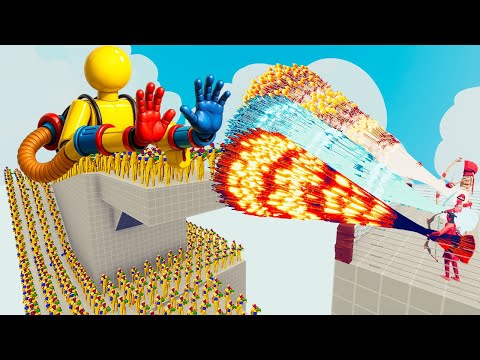 100x PLAYER (POPPY PLAYTIME) + 2x GIANT vs 3x EVERY GOD - Totally Accurate Battle Simulator TABS