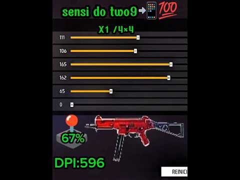 Sensi do TWO9💯📲⚙️ #sensibilidade #viralshorts #sensibilidadefreefire #freefire #viraliza #mobile