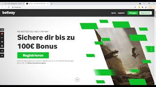 Tutorial Betway   Schritt 1   Registrierung