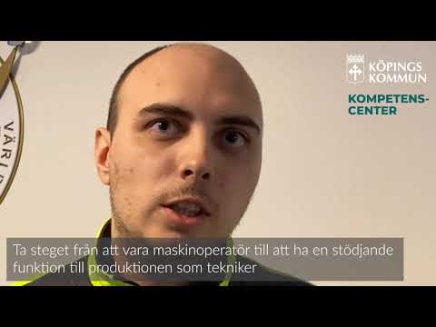 Emanuel Bota, student på YH Produktionstekniker på Kompetenscenter i Köping