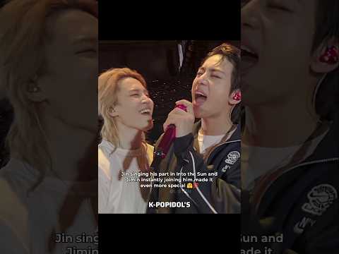 Jin Singing His Part In Into the Sun But Jimin Joined Him Too! 🤗👀 #jimin #jin #btsshorts