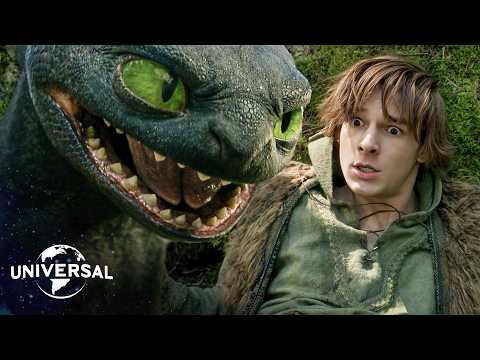 The Moment Hiccup First Meets Toothless
