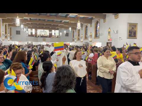 VIDEO: Faith and Flags Fill Queens Church in Solidarity for Colombia Quake Victims